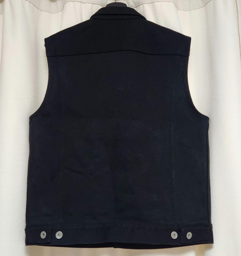 美品！アイアンハート IRON HEART 21oz黒鎧デニム ベスト L 40