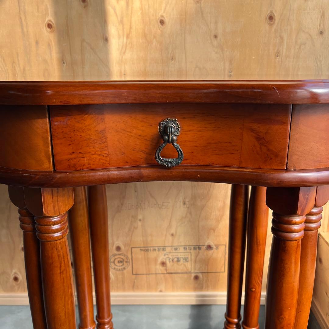 サイドテーブル ビンテージ 木製 コンソールテーブル