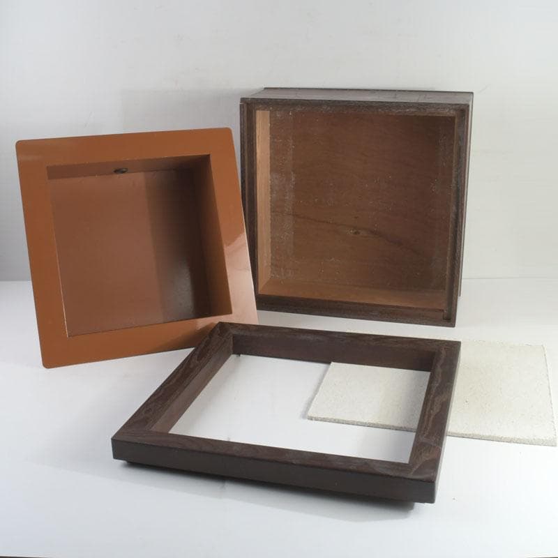 茶道具　桑　麿入子　置炉　炉壇　炉縁　V　9241A