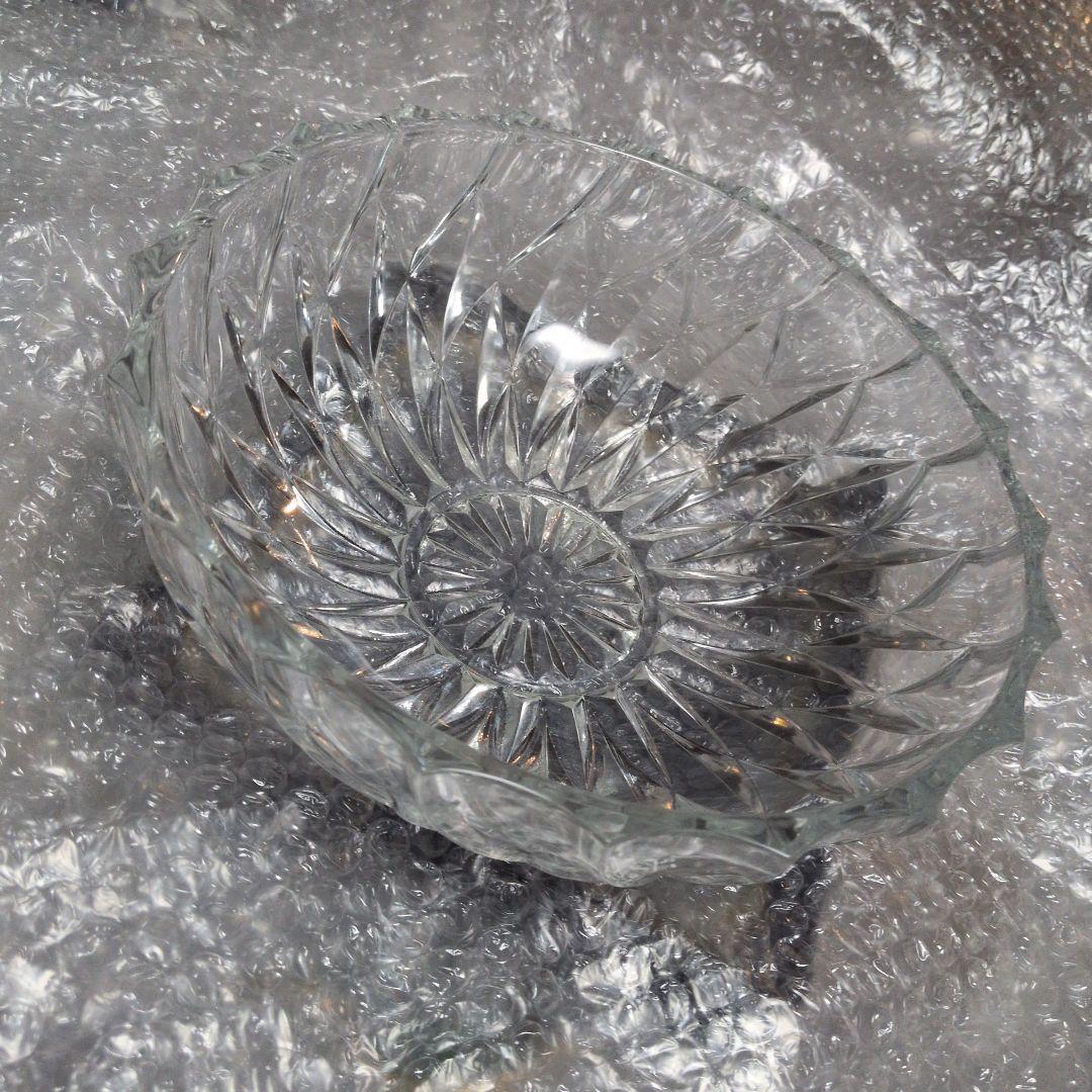 サラダ盛り フルーツ盛り スナック入れ クリアカットガラス皿 星形デザイン