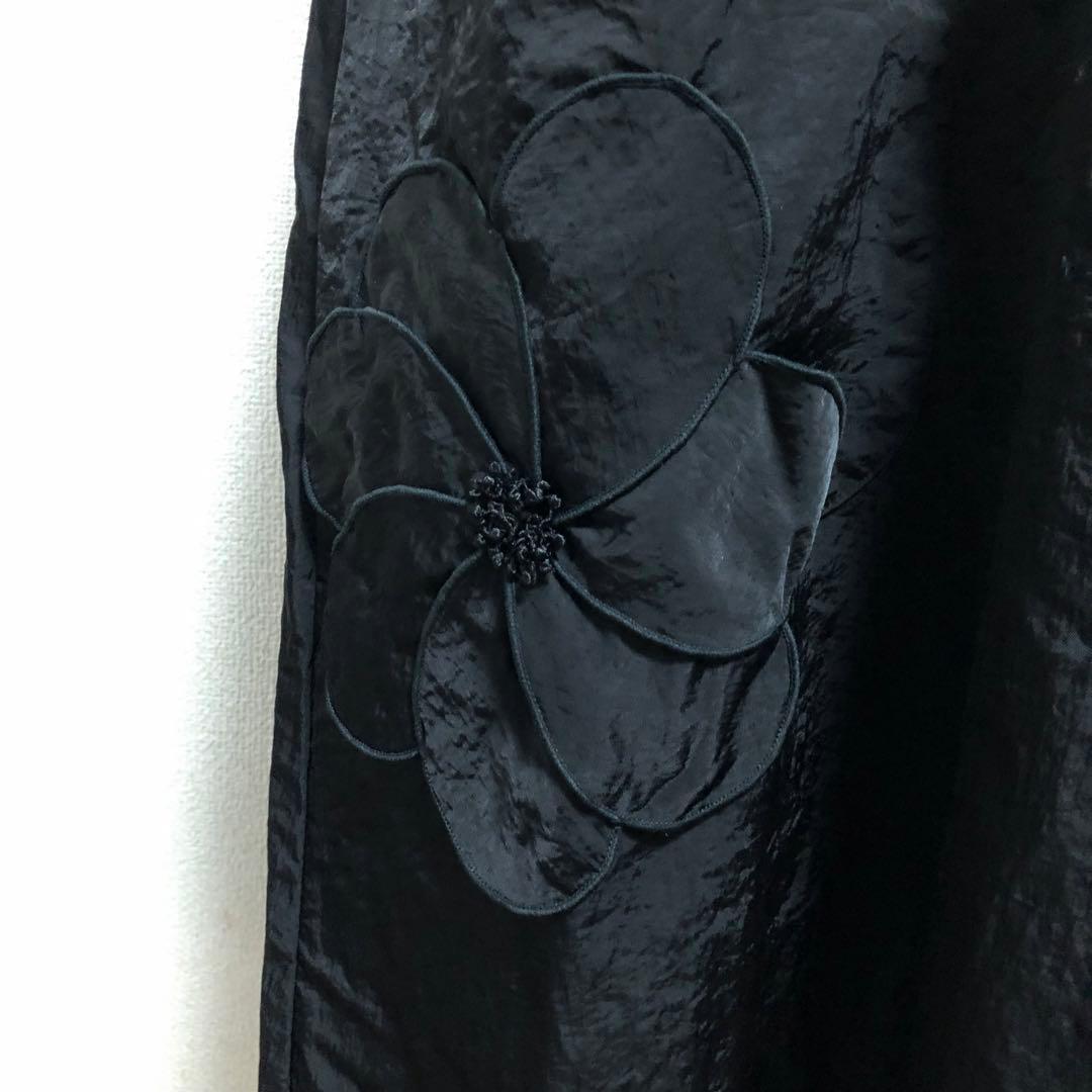 お花モチーフ フリルエプロンドレス