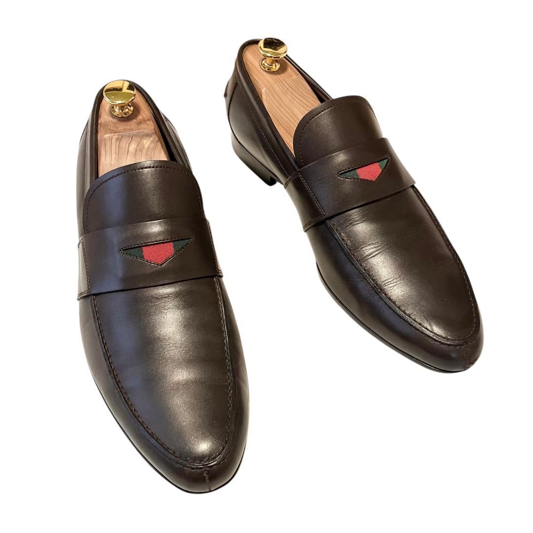 【訳あり】◾️GUCCI グッチ◾️ローファー◾️シェリーライン◾️レザー