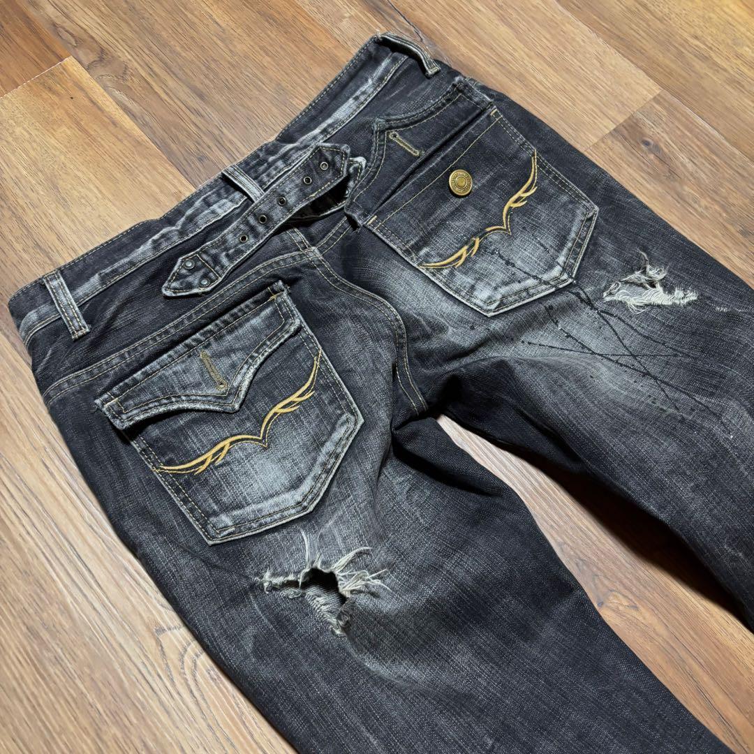 FUGA ダメージ フレアデニム