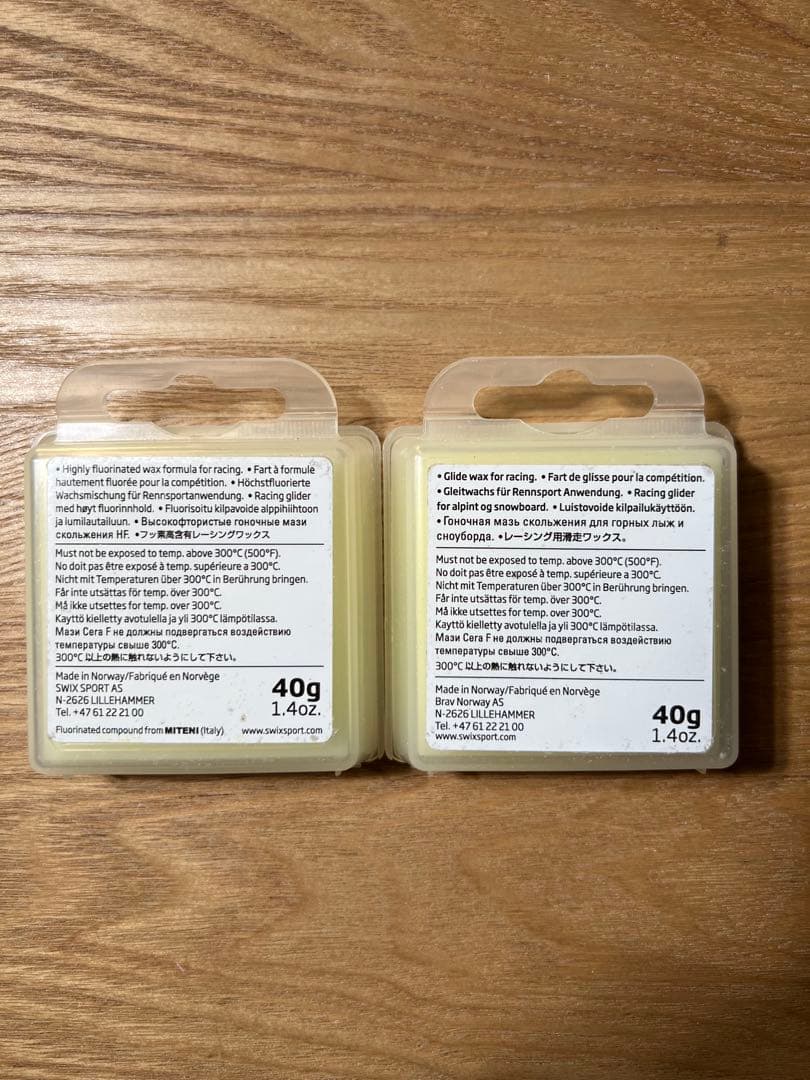 SWIX HF10 フッ素高含有ワックス 40g×2個セット