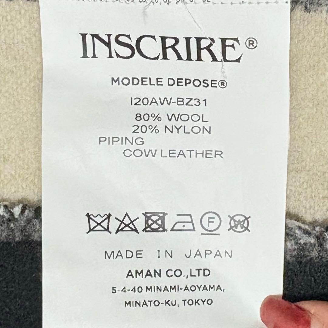 ◆試着のみ◆INSCRIRE◆ポンチョ コート ウール アンスクリア