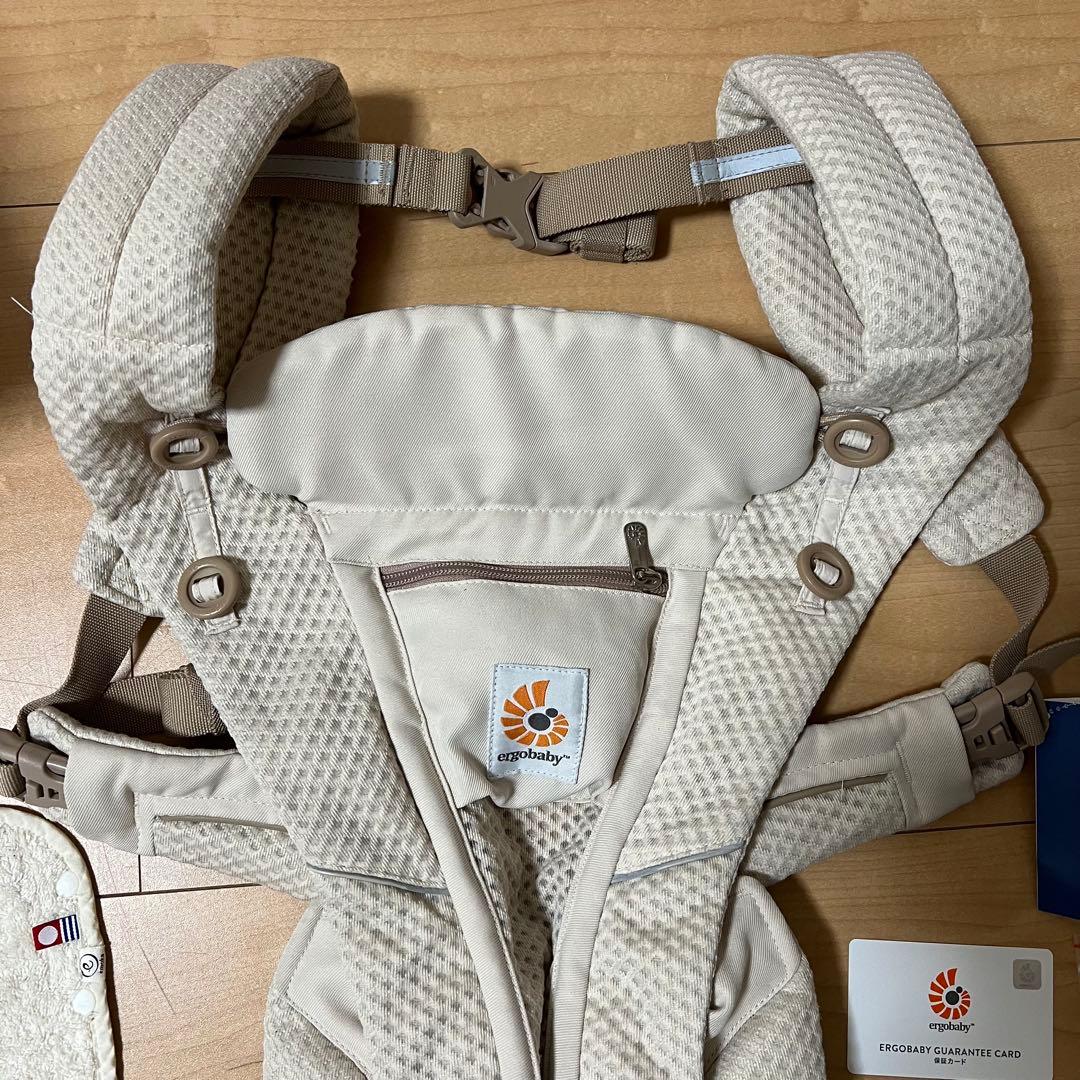 【正規品】抱っこ紐　エルゴベビー　オムニブリーズ　ナチュラルベージュ　箱ポーチ付