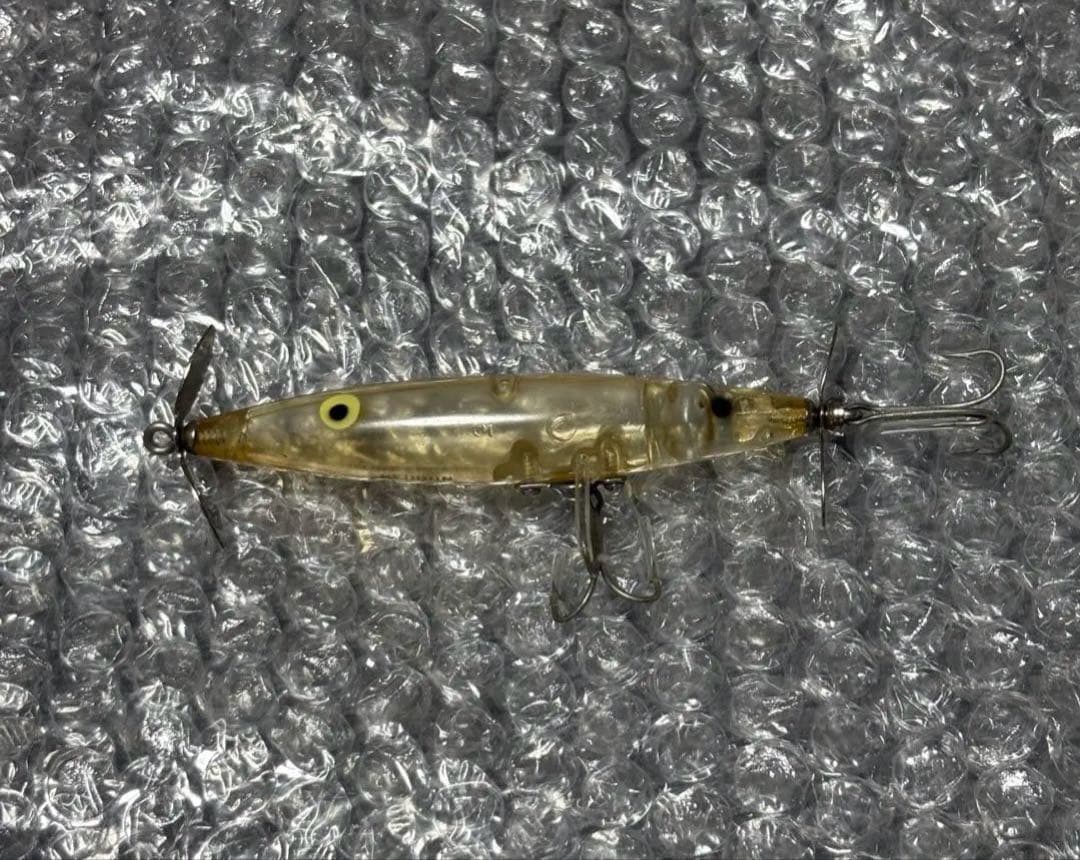 オールドヘドン　ダイイングフラッター　レアカラー　クリア　吹き目　HEDDON