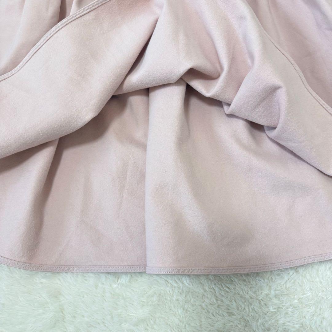 ヨリ yori ぬくぬくギャザーブラウス ペプラム 洗える 38 ピンク 美品