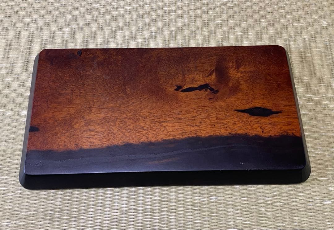 黒柿拭き漆我谷盆（くろがきふきうるしわがたぼん）