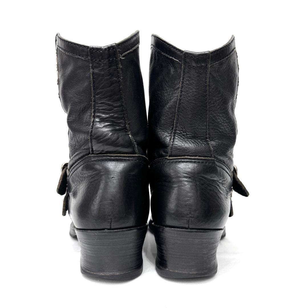 LIMI feu リミフゥ ヨウジヤマモト 本革 ショート エンジニアブーツ