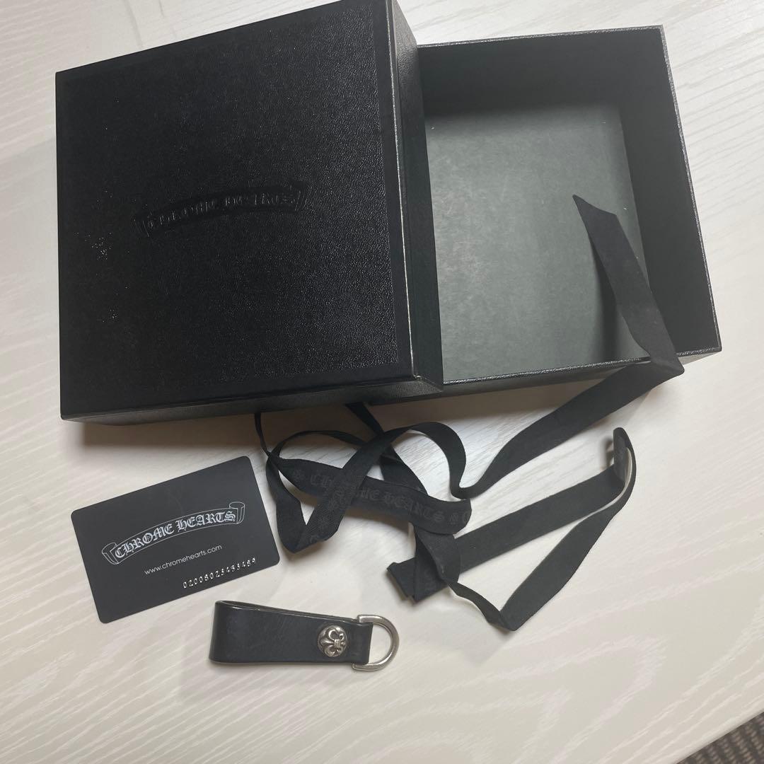 クロムハーツCHROMEHEARTS.レザークロスボールベルトループDリング