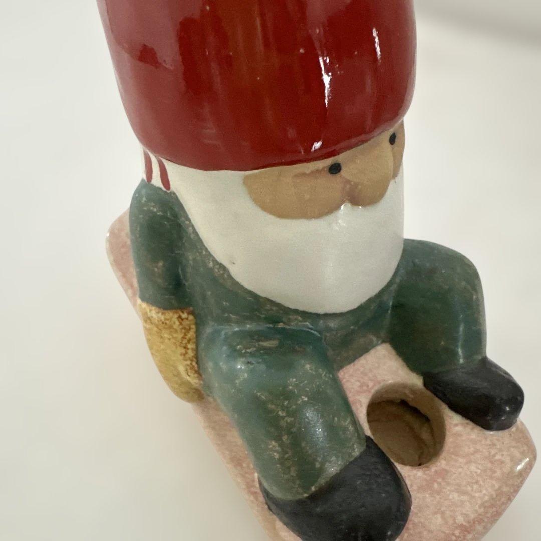 リサラーソン トムテ　サンタクロース 置物 陶器