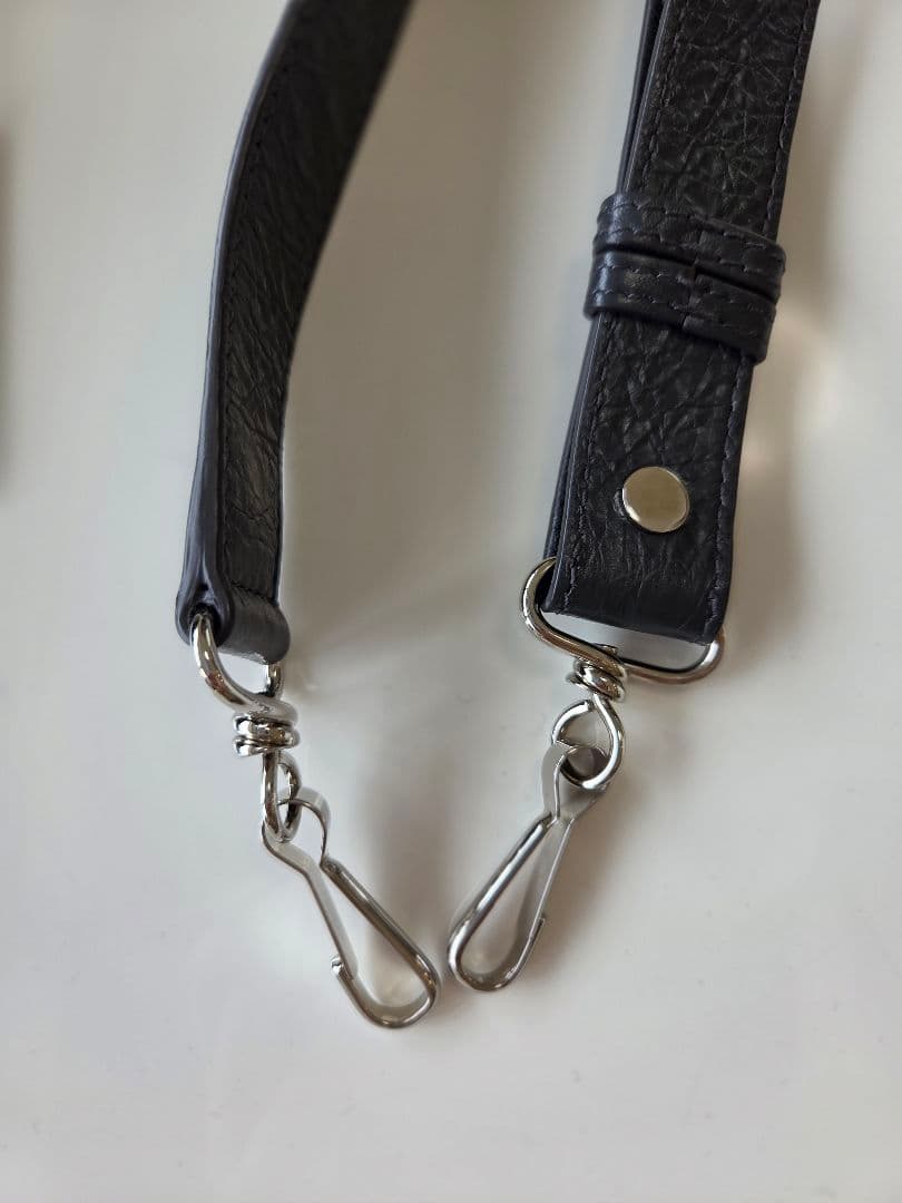 バレンシアガ クラシックシティ レザー グレー ミラー付き 2way