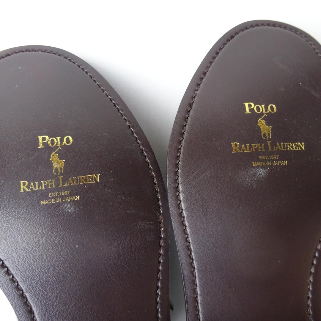 日本製新品廃盤ポロラルフローレン リーガル製 チャッカーブーツ 25.0EEE茶