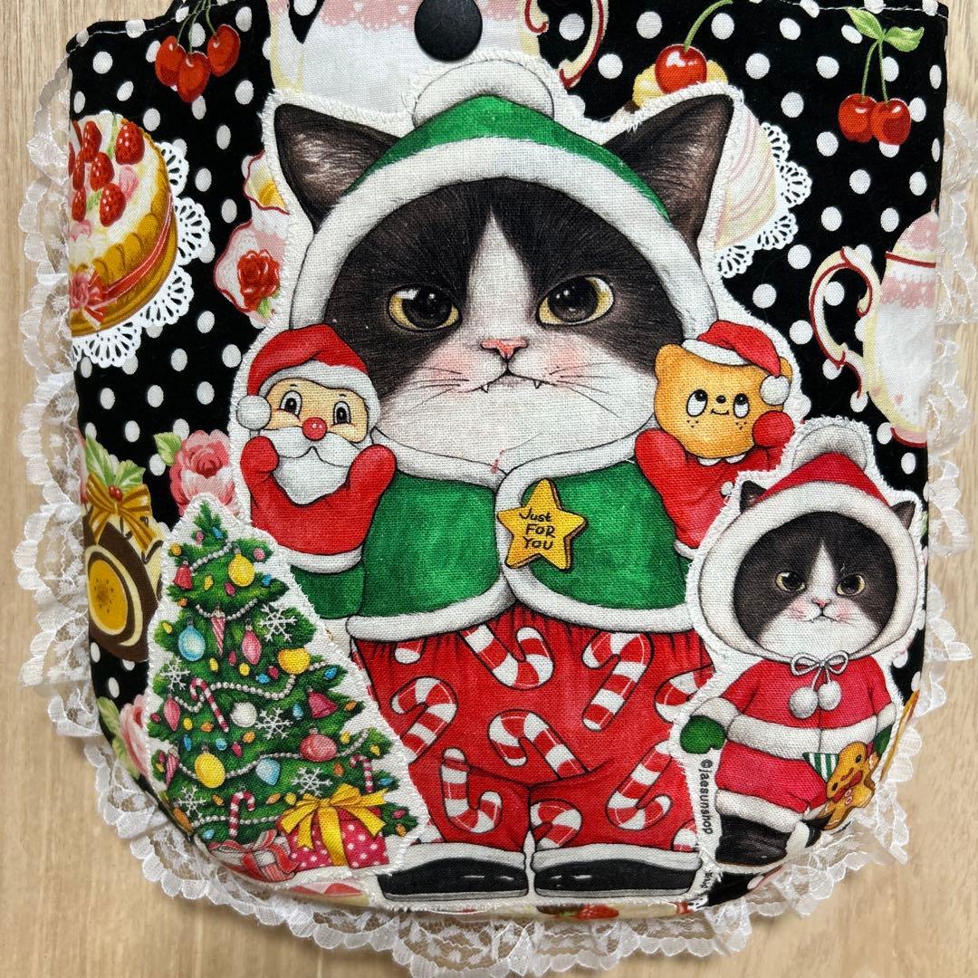 ハンドメイド　ころりんトート　コヤンイサムチョン☆両面クリスマスあんこちゃん☆