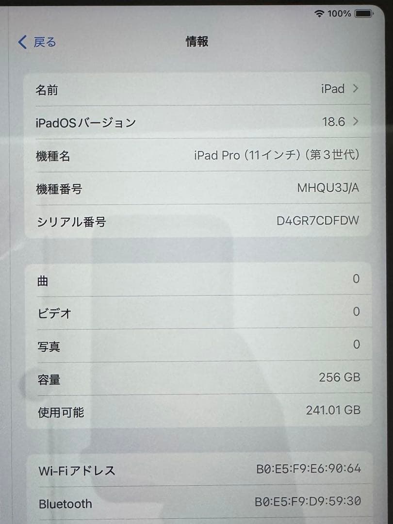 【美品】 iPad Pro 12.9第4世代+Magic Keyboard付き