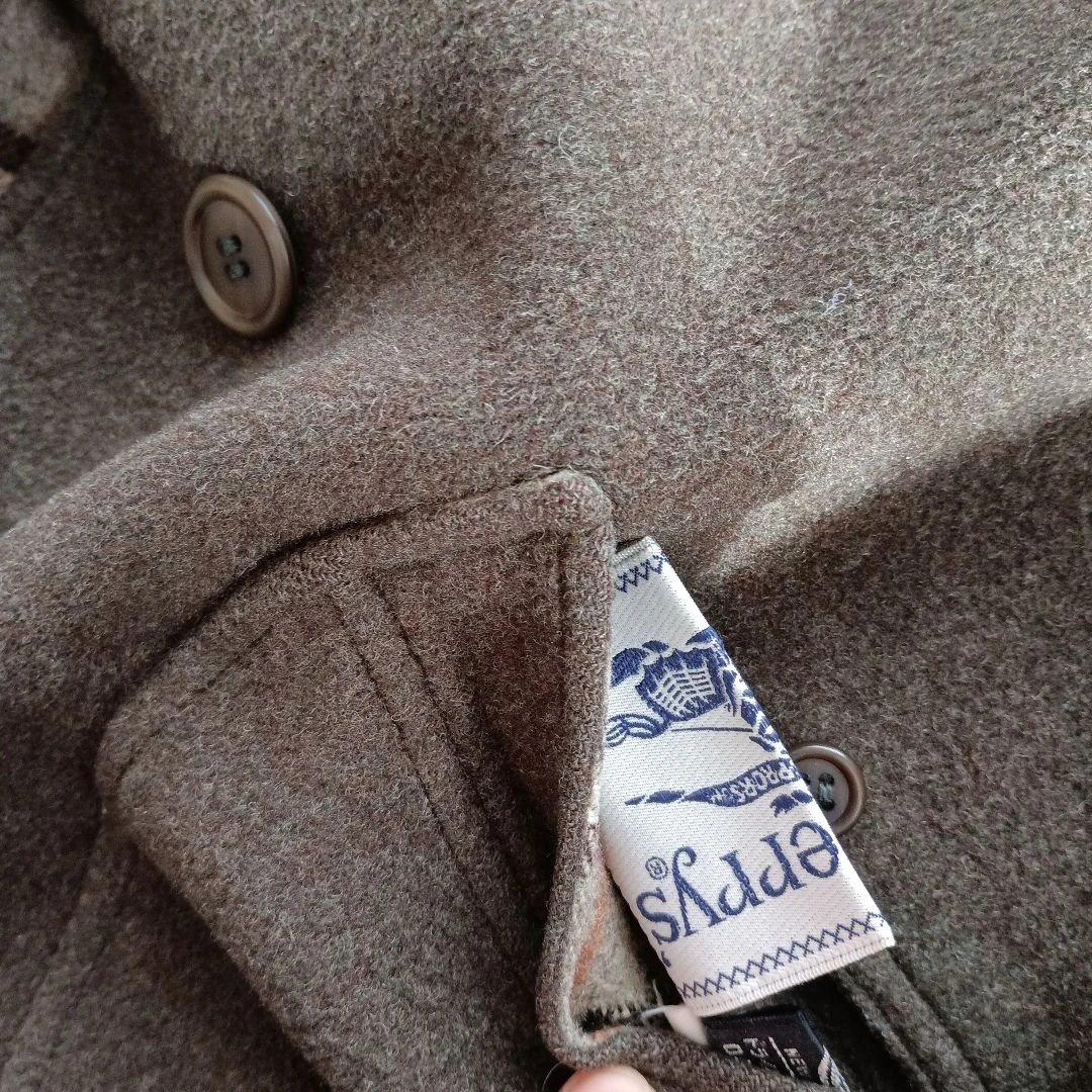 バーバリー　ピーコート　７号Sサイズ　カーキグリーン