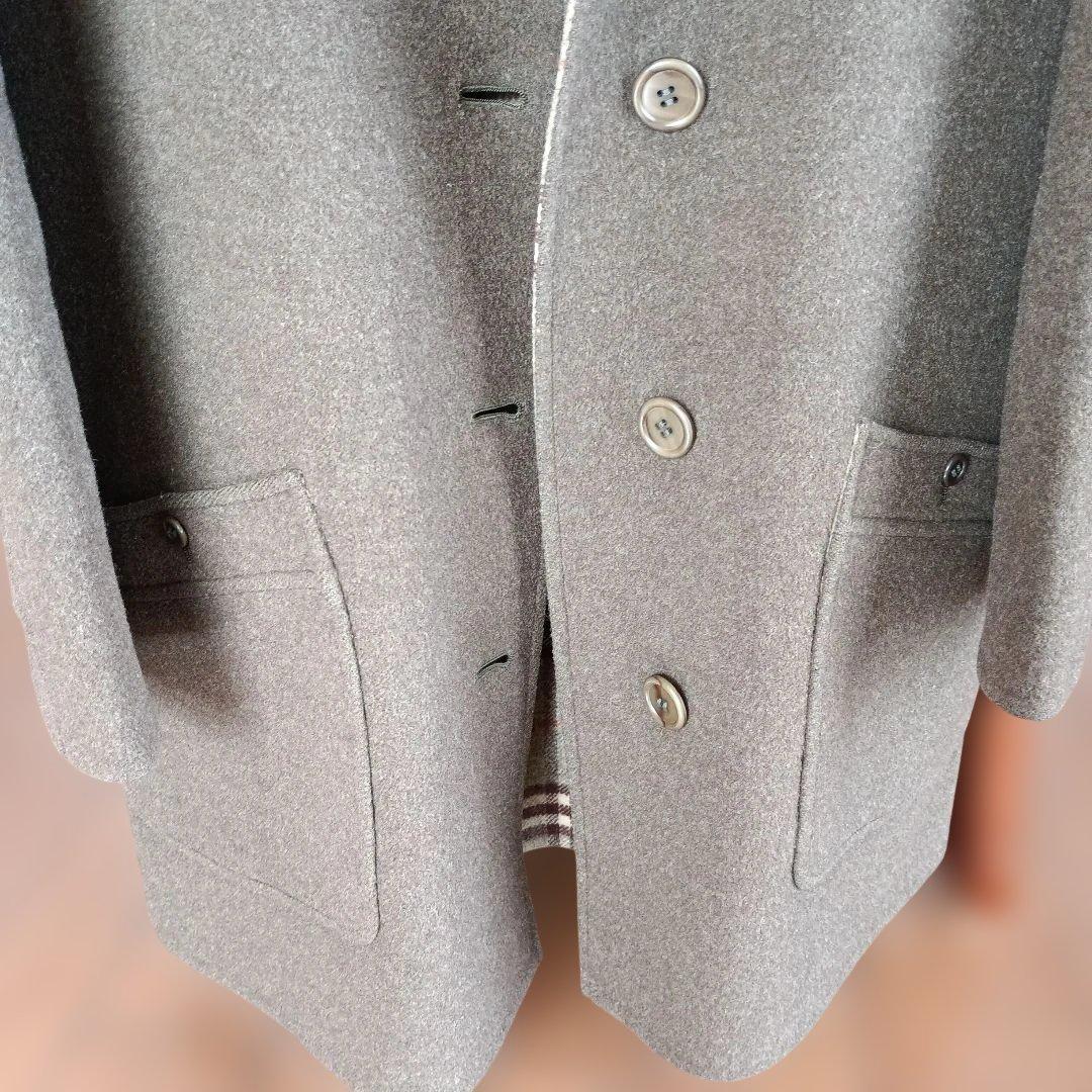 バーバリー　ピーコート　７号Sサイズ　カーキグリーン