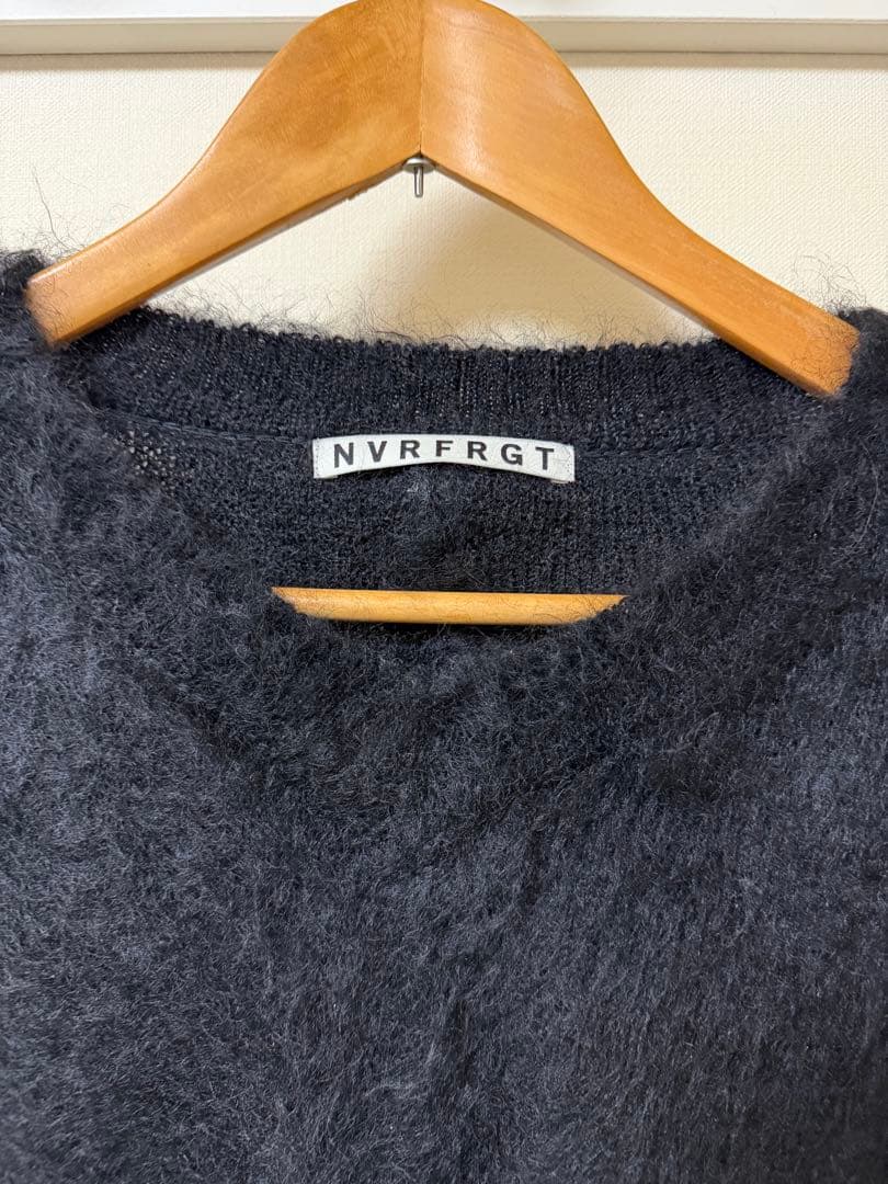 トップス nvrfrgt brushed mohair v-neck sweater