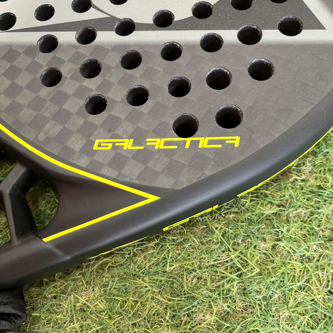 再値下げ！GALACTICA パデルラケット ブラック/イエロー MD01