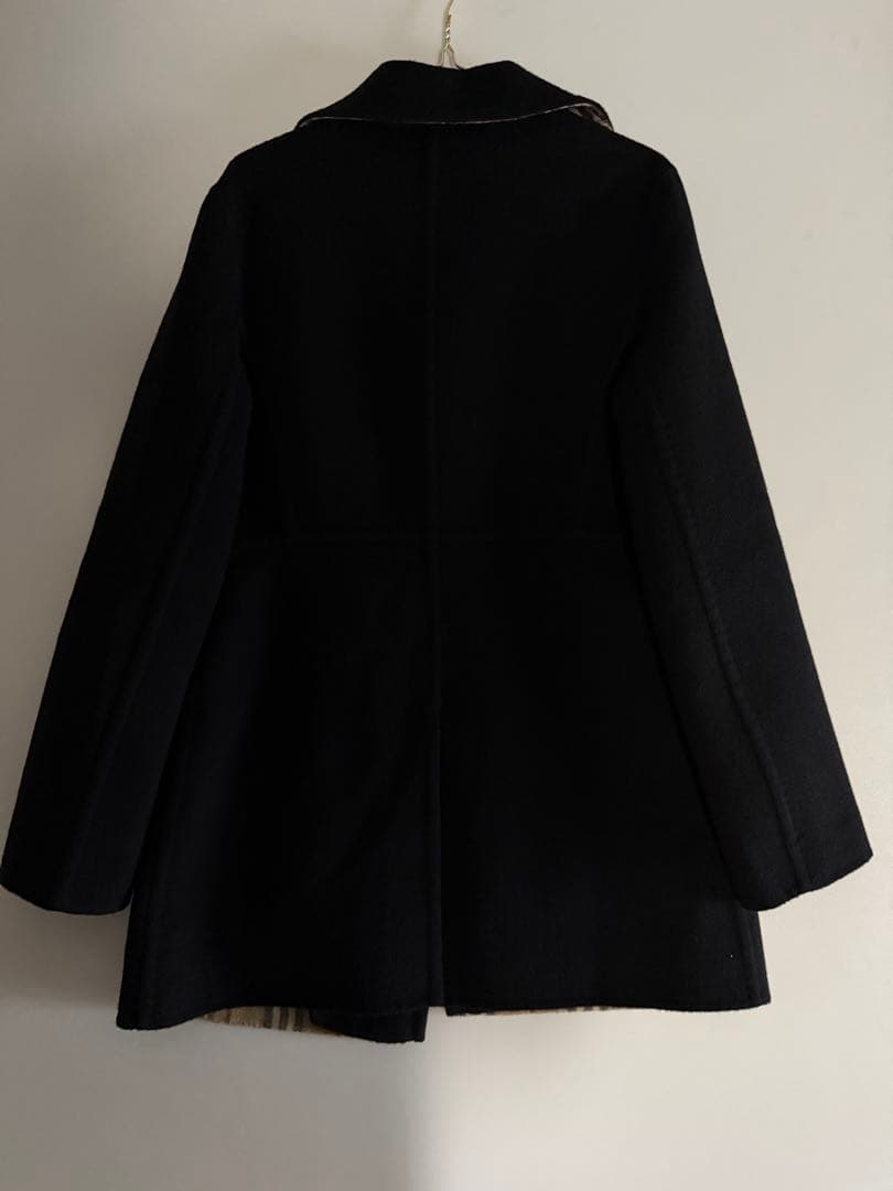 廃盤　バーバリー　ロンドン　カシミヤ混ウールコート 黒 40 日本製