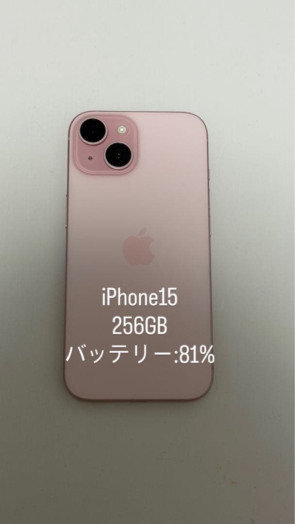 【値下げ交渉可】Apple iPhone 15 256GB