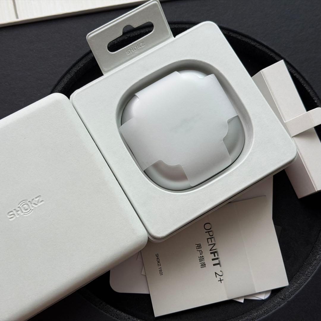 【新品同様】Shokz OpenFit 2+ オープンイヤー ワイヤレス充電対応