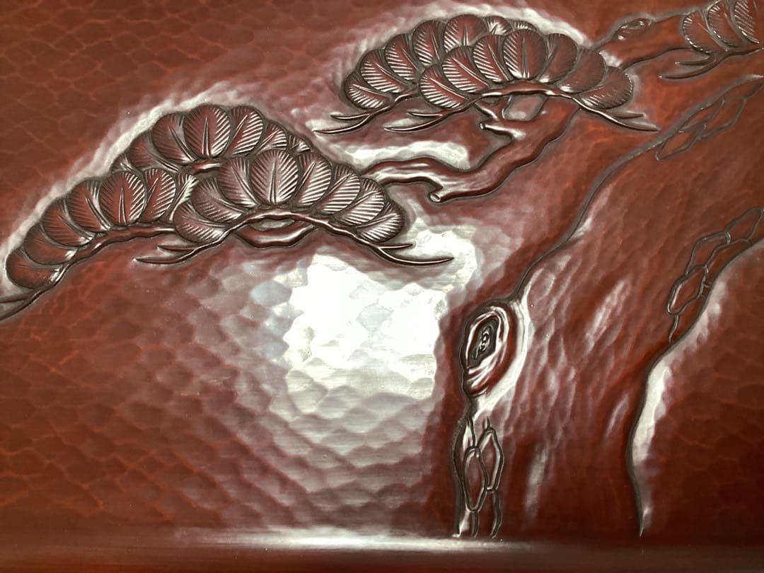 鎌倉彫　八勝堂　角型盆　伝統工芸品