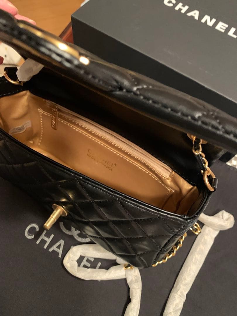 CHANEL シャネル ブラック ショルダーバッグノベルティ マトラッセ