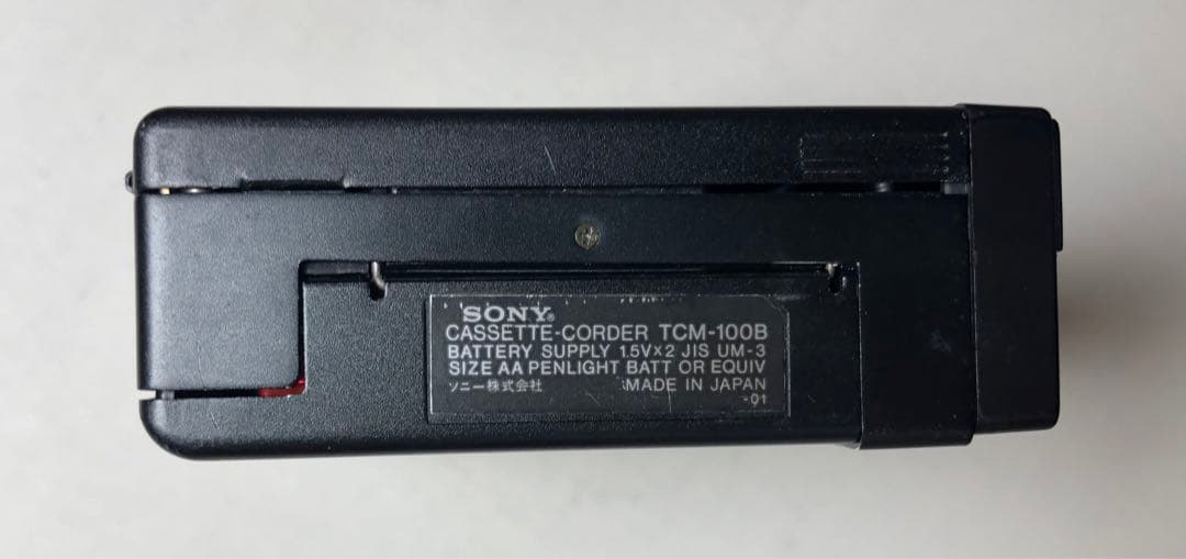 TCM-100B箱付コレクション可動保存版SONYカセットプレスマン/ブラック