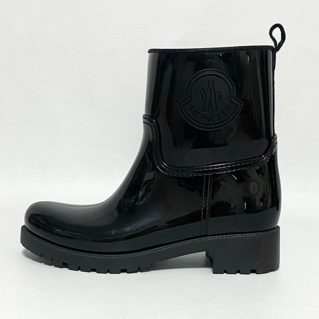 MONCLER / GINETTE レインブーツ ブラック 38