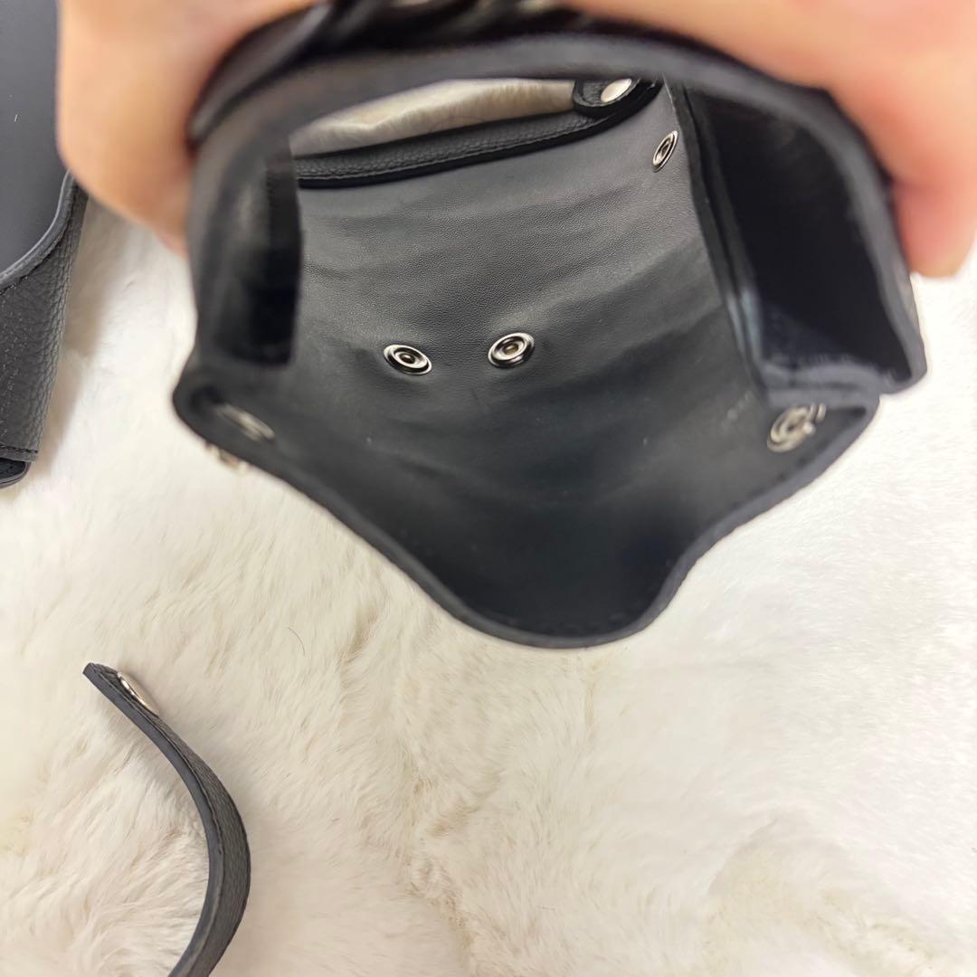 DEEDS ヴェネチア　PUレザー ブラック シザーケース/トリマー