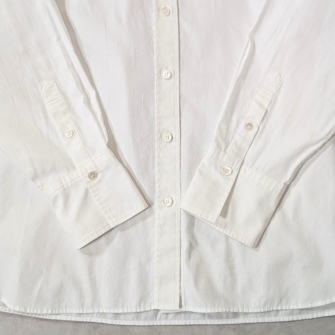 未使用★23区 サイズ46 バンドカラーシャツ カンクリーニ ホワイト