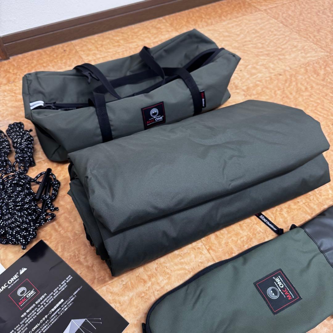 ★お値下げ！超美品！MacOne マックワン　レクタタープ　アームドグリーン L