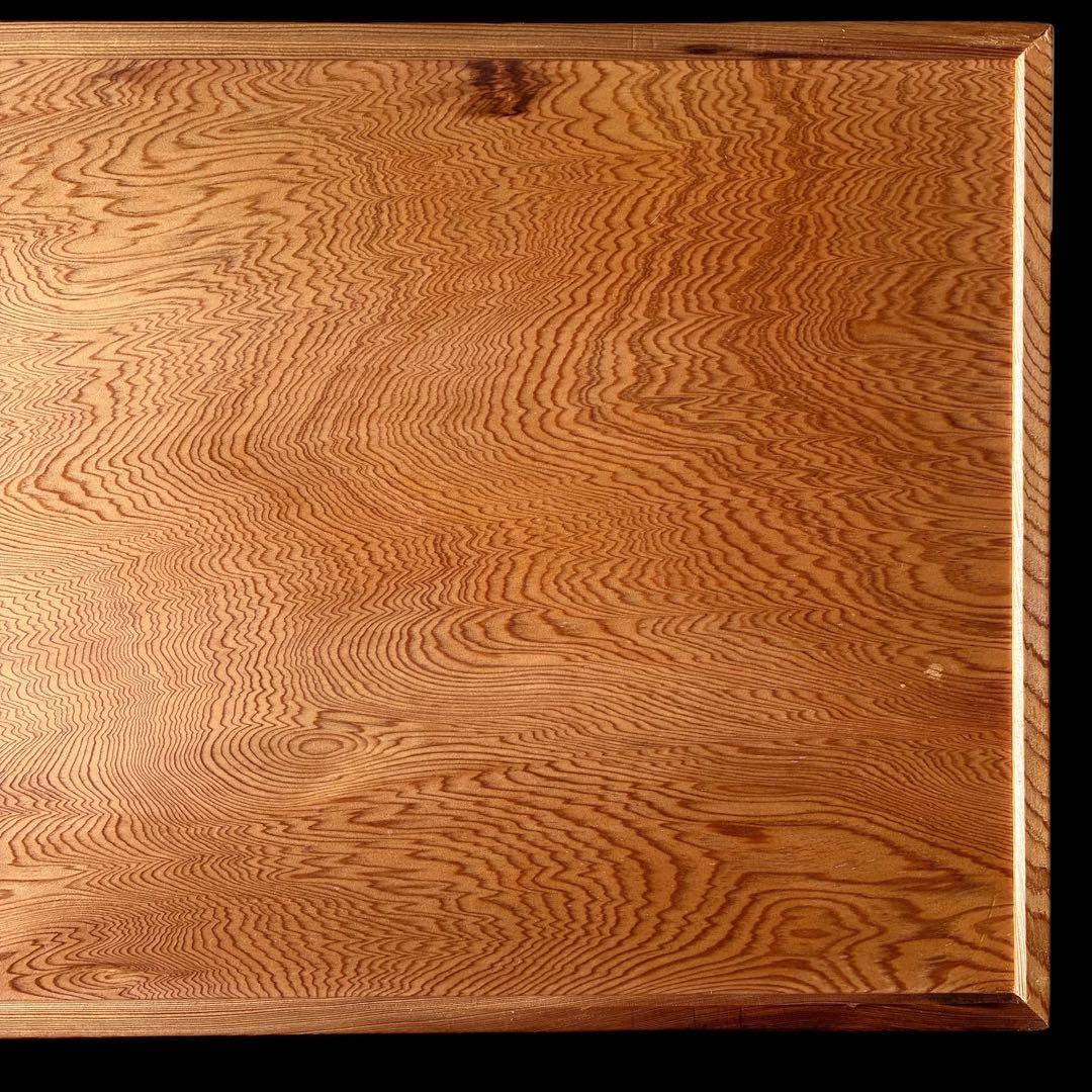 高級　銘木屋久杉　角盆　新品未使用箱入り　トレー希少品