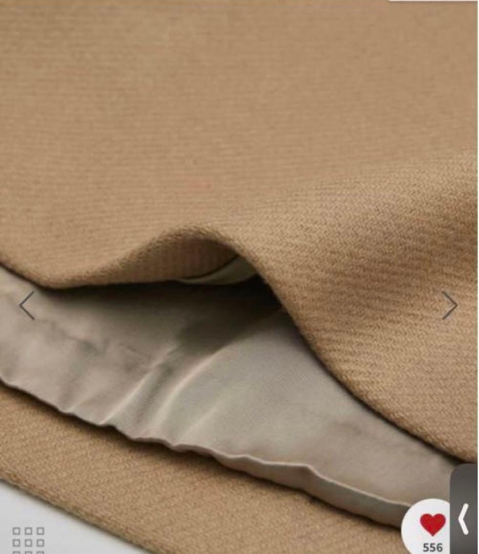 新品　ROPÉ 2wayノーカラー/エコファー付け襟メルトンAラインミドルコート