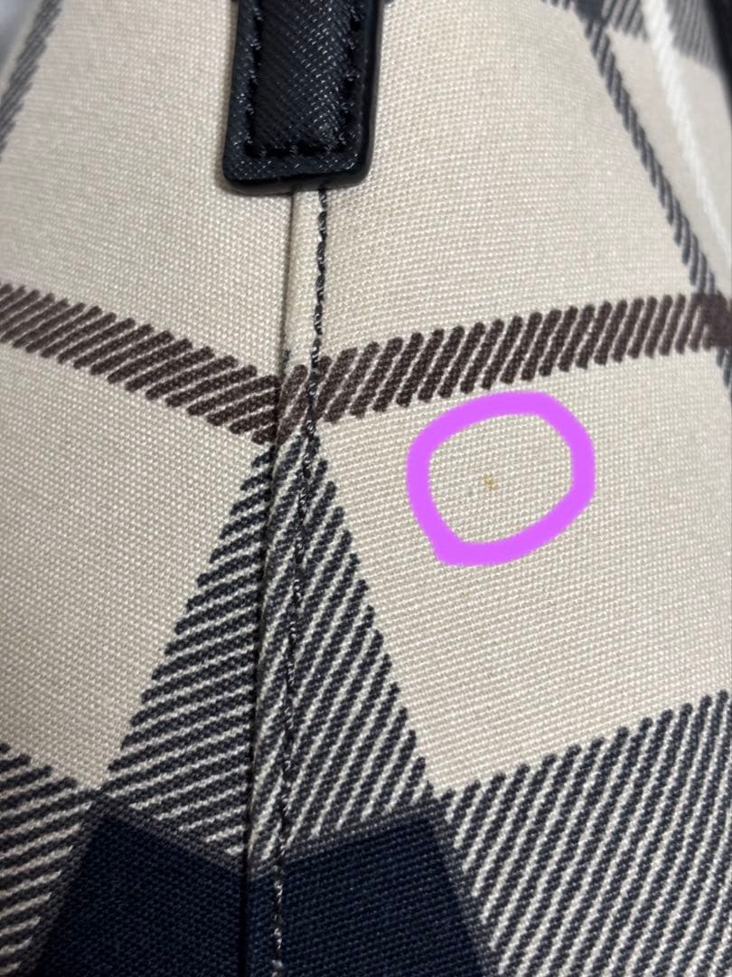 ケイトスペード　kate spade チェック柄ハンドバッグ 美品