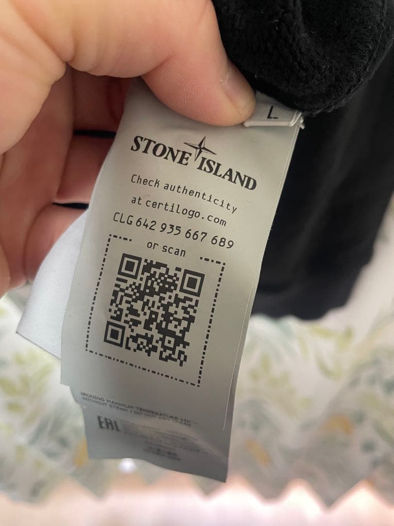 Stone  ブラック トレーナー L 裏起毛