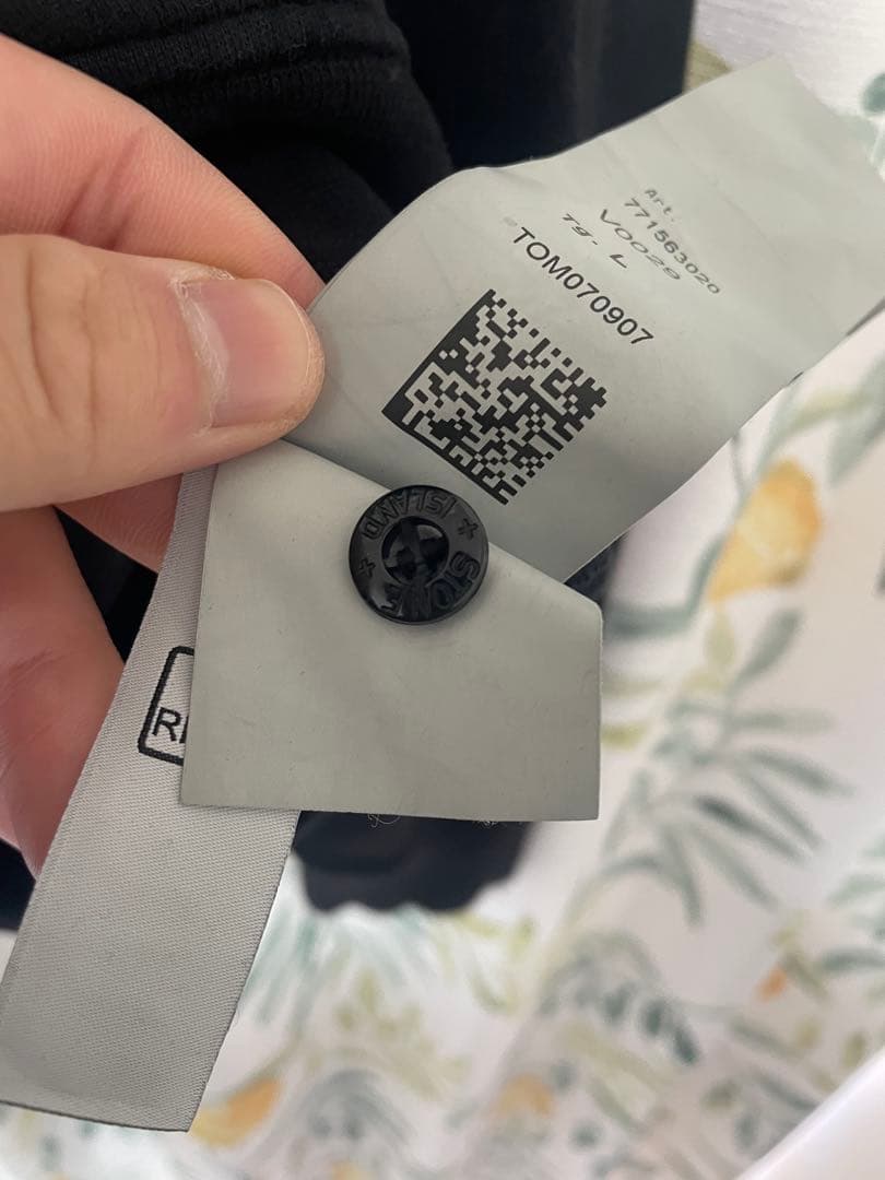 Stone  ブラック トレーナー L 裏起毛