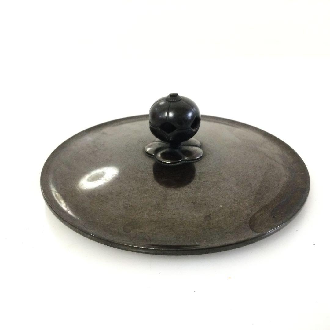 茶釜 阿弥陀釜 風炉釜 釜師菊地政光作 銅蓋釜環付 供箱 茶道具 L310