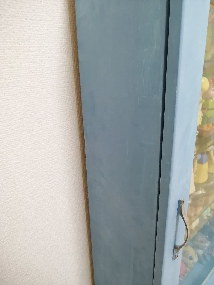 コレクションガラスケース アンティークブルー　フィギュア