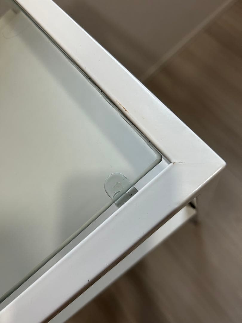 IKEA VITTSJÖ ヴィットショー デスク 机 ホワイト廃盤 ガラス 直接