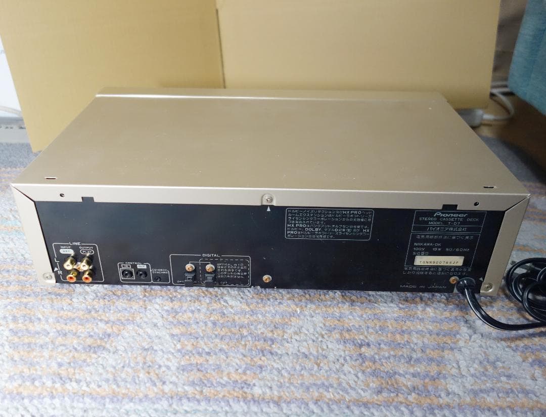 【3ヘッド】Pioneer T-D7 ステレオカセットデッキ【動作品】