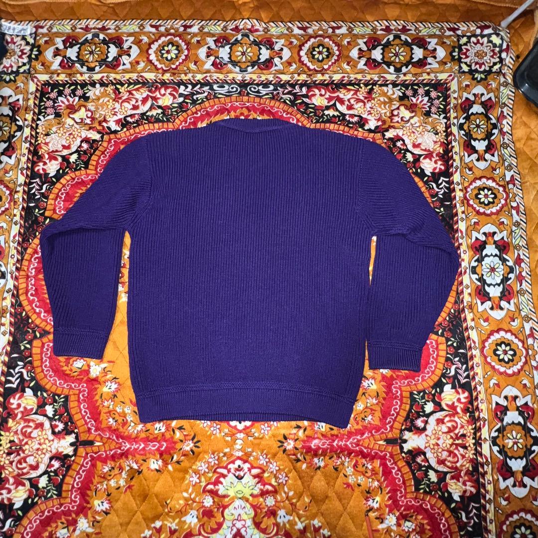 wool100％ 90's Patagonia 紫色 リブ編み セーター
