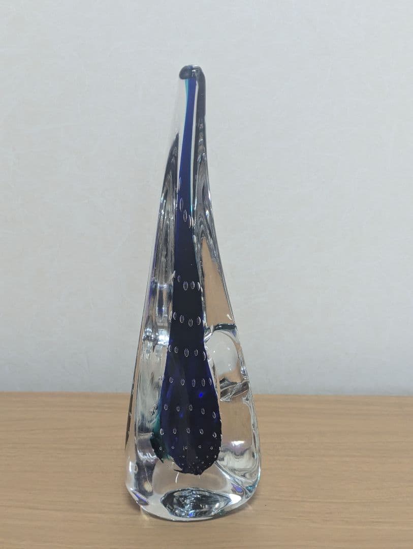 横濱硝子　海の華M　オブジェ　 フラワーベース　一輪挿し