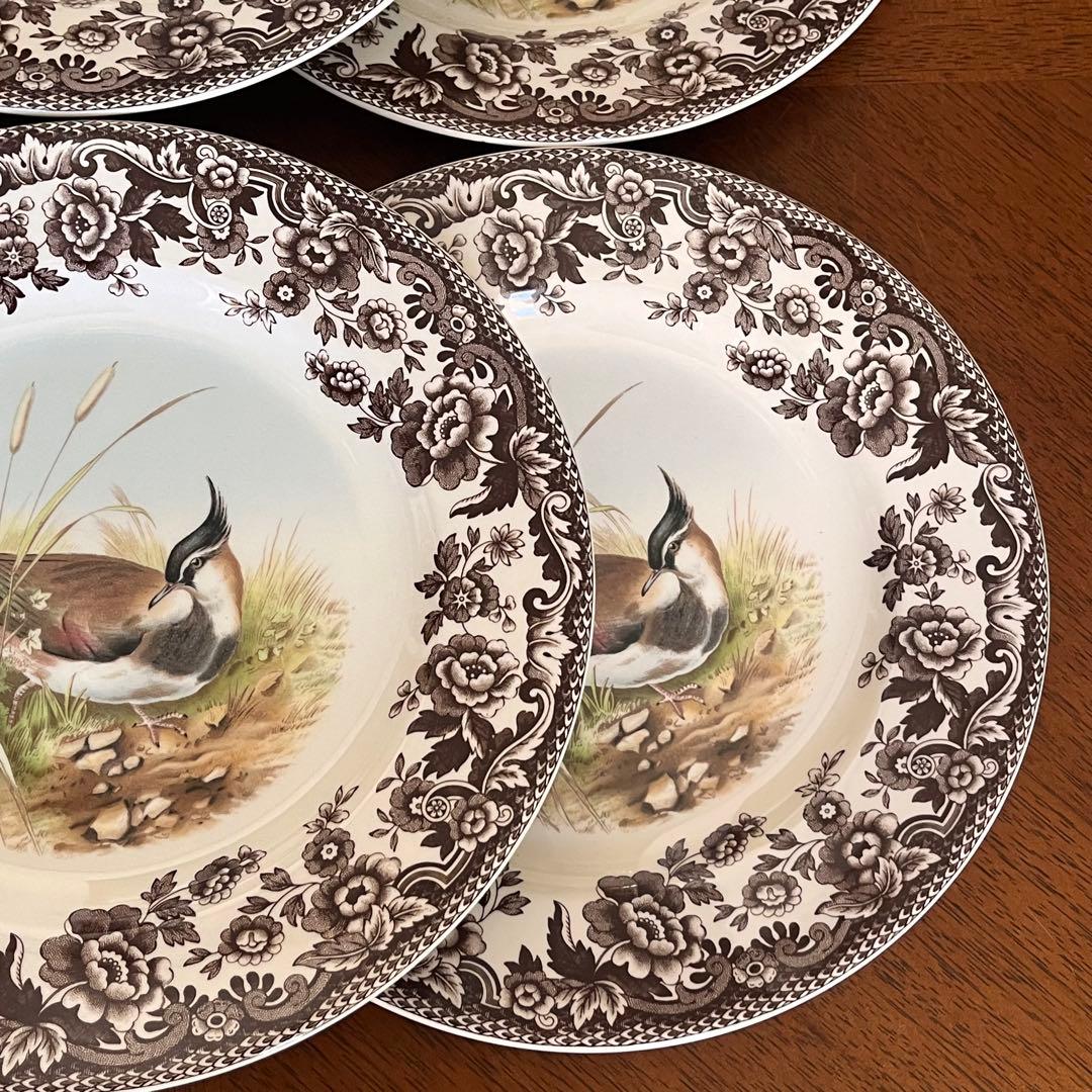 【レア美品】英国製　スポード ★ウッドランド★デザート皿　６枚