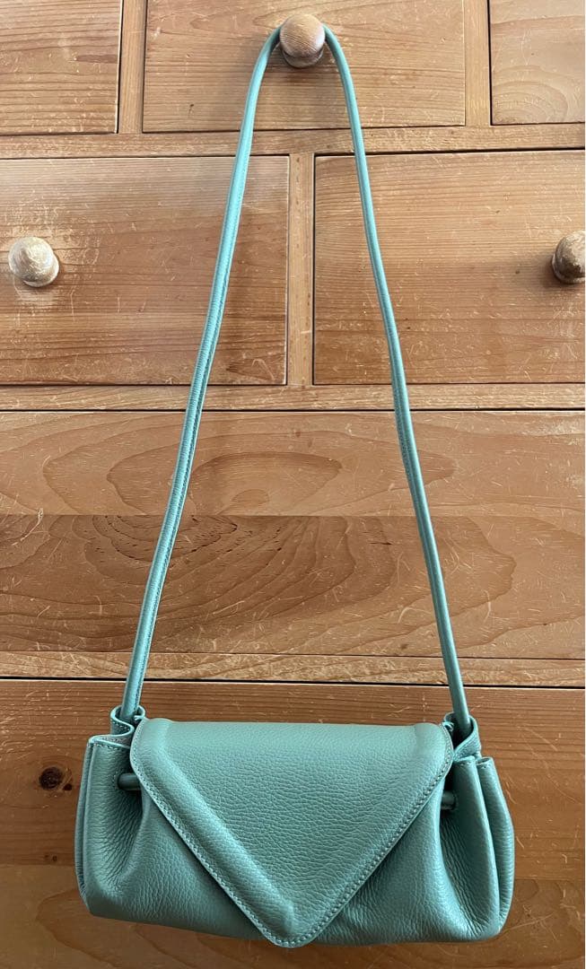 TOMORROWLAND DES PRESグリーン レザー ショルダーバッグ