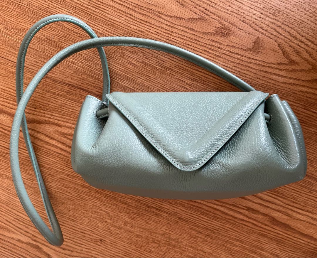 TOMORROWLAND DES PRESグリーン レザー ショルダーバッグ