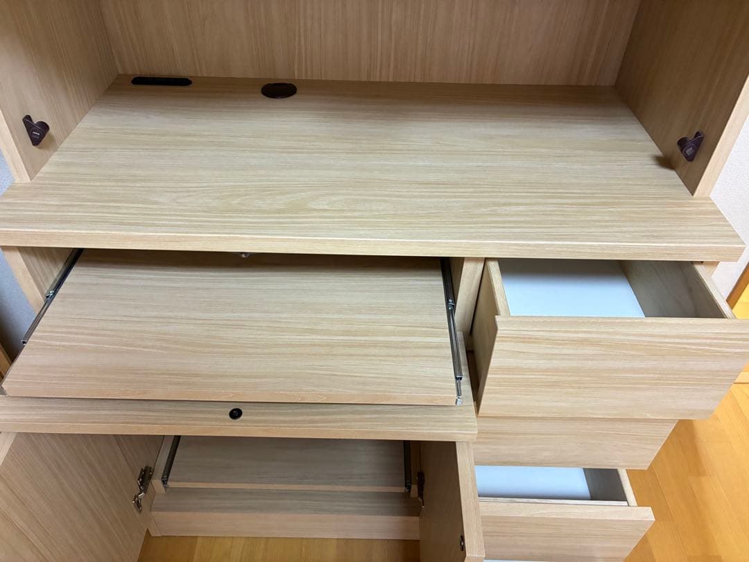 【最終値下げ】美品 入江木工 キッチンボード レンジボード 食器棚 0619