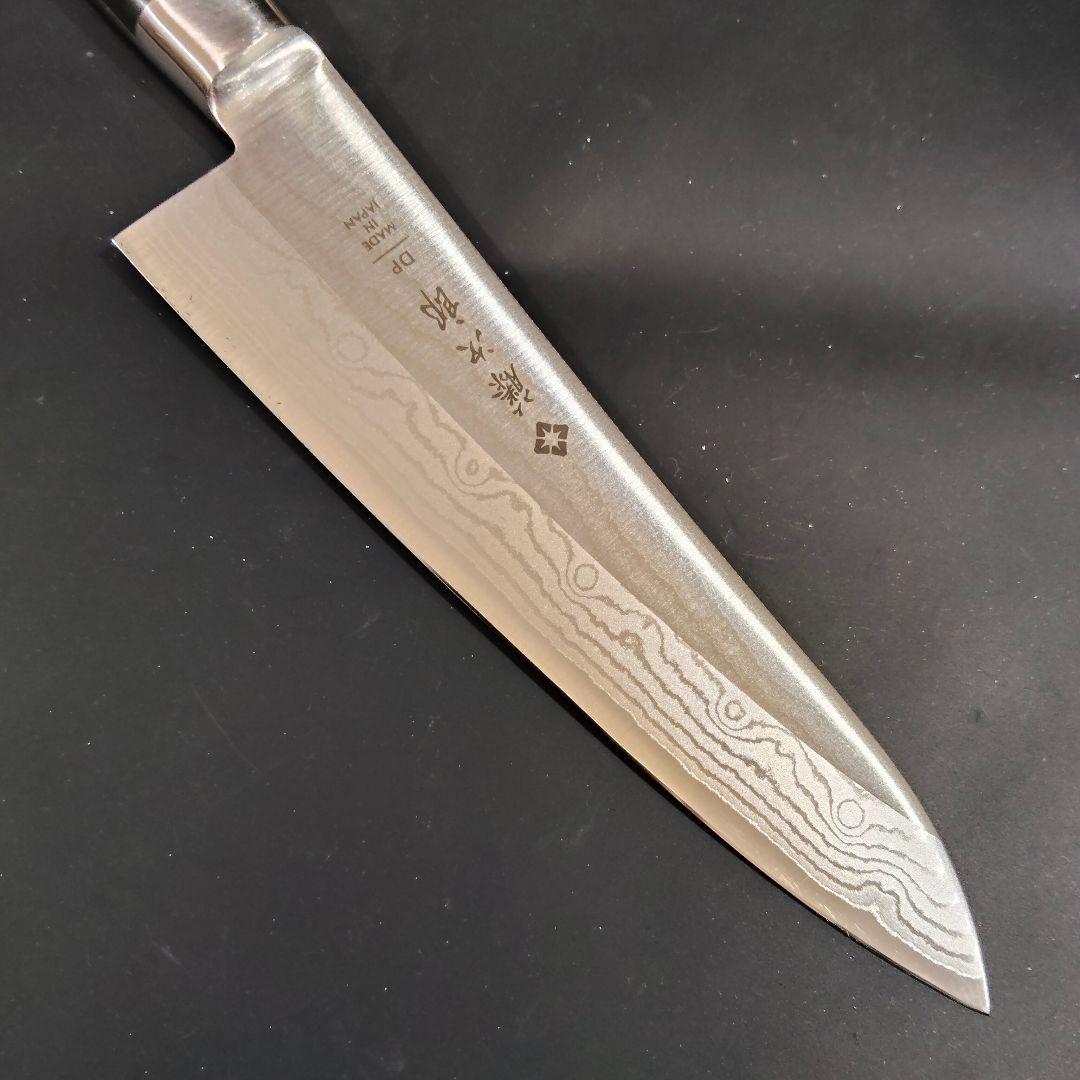 藤次郎 DP霞流し鋼 VG10割込 口金付 牛刀 包丁 180mm F-508